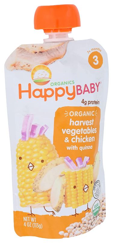 Photo 1 of Happy Baby Organics HRTMLS Stage 3 Harvest Vegetable 4oz 8 Pack