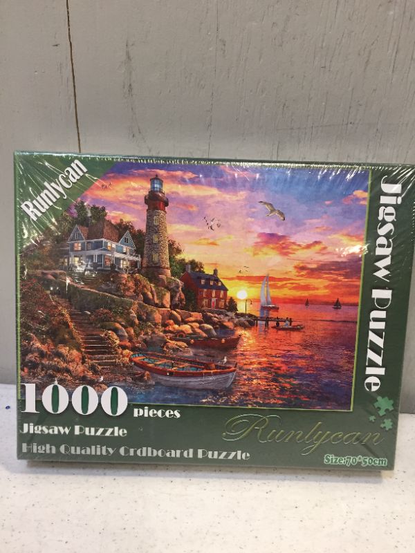 Photo 1 of 1000 pieces jigsaw puzzle high quality carboard puzzle Runlycan