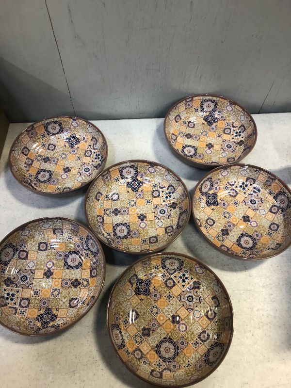 Photo 1 of acrylic plates 6 pack 