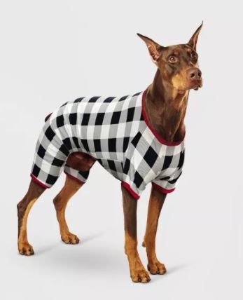 Photo 1 of Buffalo Check Flannel Dog and Cat Pajama with Sleeves - White - Wondershop™
Size: XXL