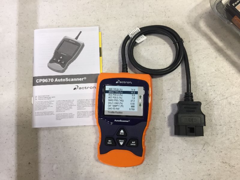 Photo 2 of Actron CP9670 AutoScanner Trilingual OBD II, CAN, and ABS Scan Tool with Color Screen for 1996 and Newer Vehicles
