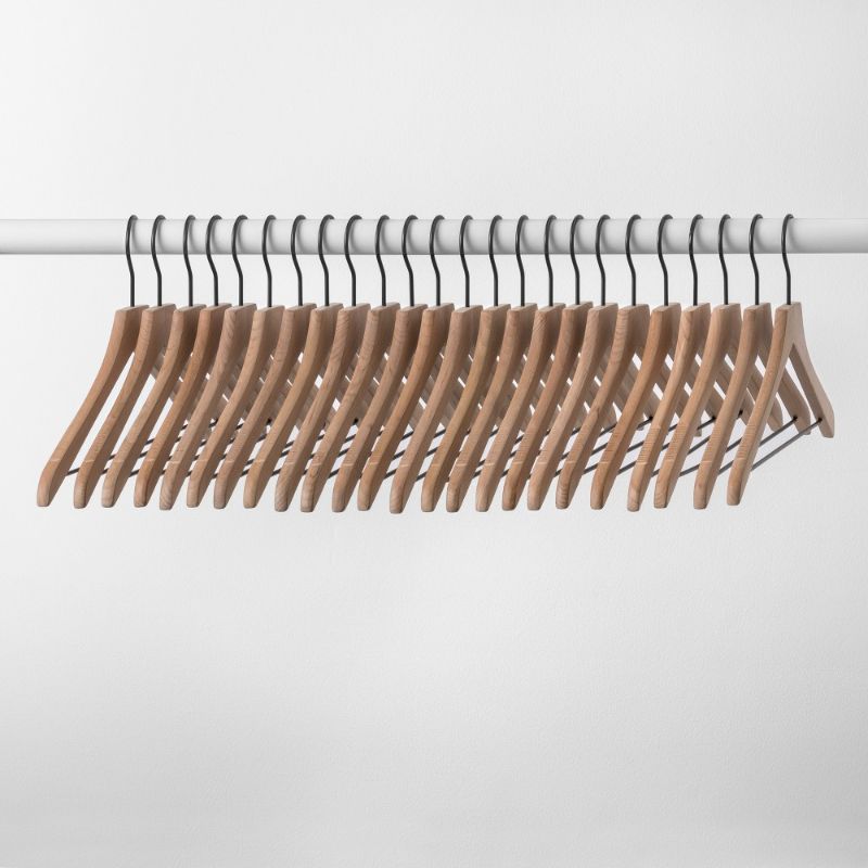 Photo 1 of 24pk Wood Hanger Natural - Made By Design