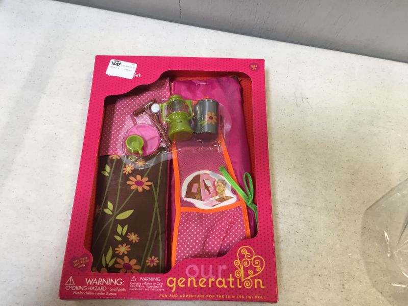 Photo 2 of Generation Doll Polka Dot Camping Set with Tent
