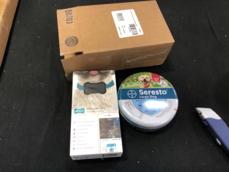 Photo 2 of Seresto 8-Month Flea & Tick Prevention Collar for Large Dogs Over 18 lbs Plus FitBark GPS Dog Tracker | Buy Together and Get Free 1-Year GPS Subscription ($255.33 Value)
