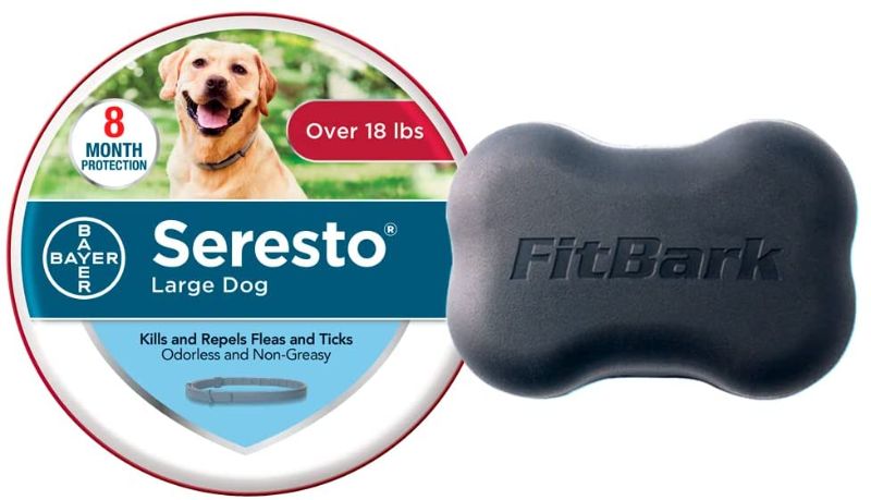 Photo 1 of Seresto 8-Month Flea & Tick Prevention Collar for Large Dogs Over 18 lbs Plus FitBark GPS Dog Tracker | Buy Together and Get Free 1-Year GPS Subscription ($255.33 Value)
