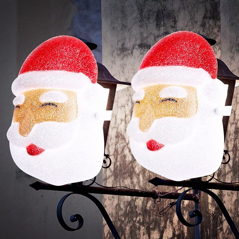 Photo 1 of Kaupun 2 Pcs Christmas Porch Light Covers , Outdoor Christmas Decorations(Santa)
