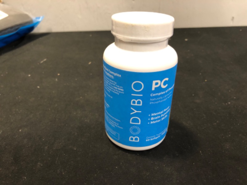 Photo 2 of BodyBio - PC Phosphatidylcholine + Phospholipids - Liposomal for High Absorption - Optimal Brain & Cell Health - Boost Memory, Cognition, Focus & Clarity - 100% Non-GMO - 60 Softgels
