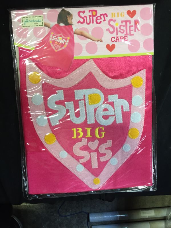 Photo 2 of Big Sister Superhero Cape, Sister Gift Superhero, Capes and Lanyard with Badge, Gifts for New Sister, I am a Big Sister Gifts, I'm Going to be a Big Sister, Party Supplies for Big Sister
