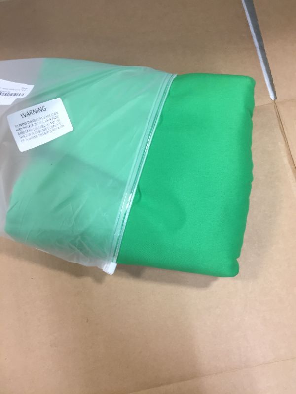 Photo 1 of 12 ft x 9.5 ft Green Screen Backdrop, Big Soft GreenScreen Sheet Virtual Background for Zoom, Photography Backdrop