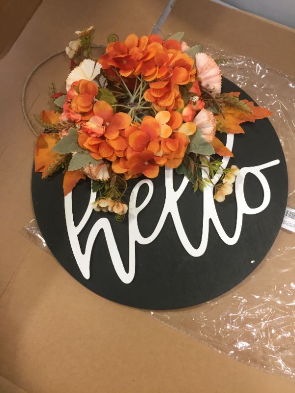 Photo 1 of  fall wreath home sign (A)