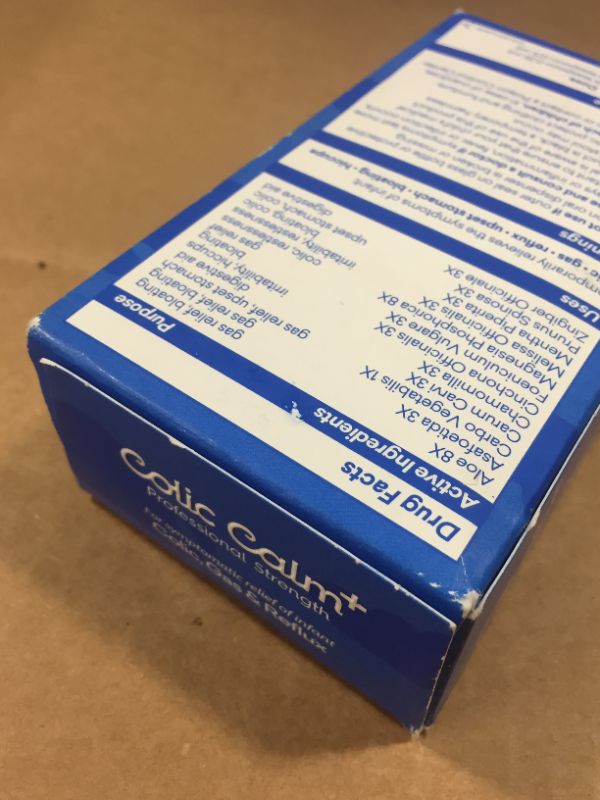 Photo 5 of ****factory sealed***Colic Calm Plus Homeopathic Gripe Water - 2 Fl. Oz. - Professional Strength Colic & Infant Gas Relief Drops - Helps Soothe Baby Gas, Colic, Upset Stomach, Reflux, Hiccups - Made in The USA---exp-- I don't see the expiration date****
