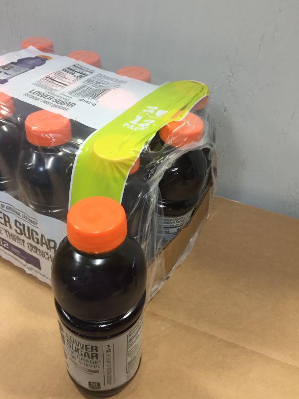 Photo 2 of (12 Bottles) Gatorade G2 Thirst Quencher Low Calorie Sports Drink, Grape, 20 fl  Exp--I don't see the expiration date
