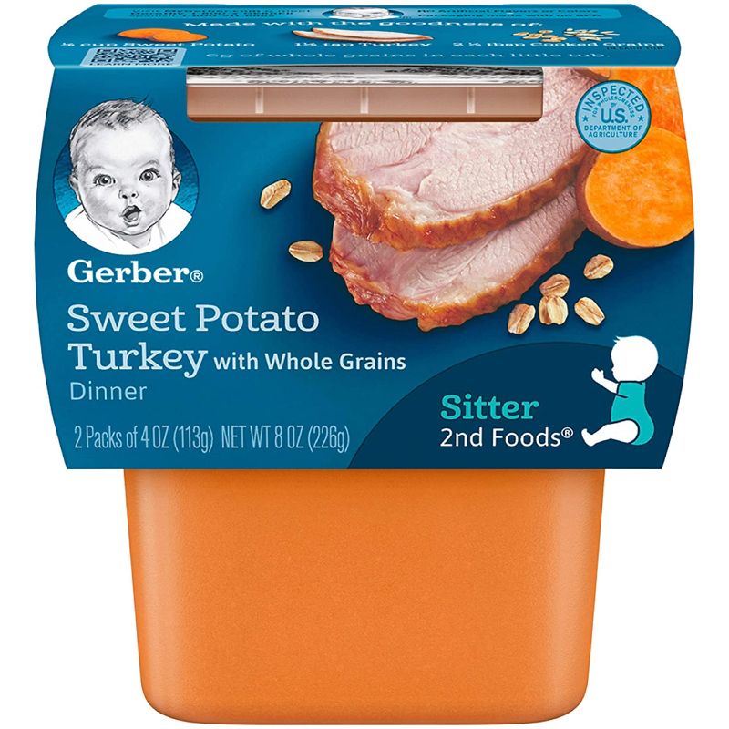 Photo 1 of Gerber 2nd Foods Sweet Potato and Turkey, 8 oz- 8 PACK
BEST BY: DEC 31 2021