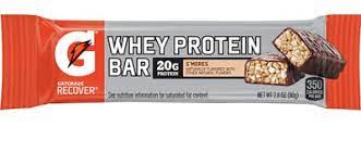 Photo 1 of Gatorade Whey 20g Protein Recover Bars S'mores Flavor 2.8 oz Each Bar (12 Pack) EXP6/2021
