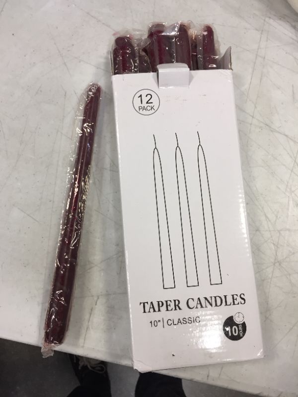 Photo 1 of 12pack of 10" taper candles 