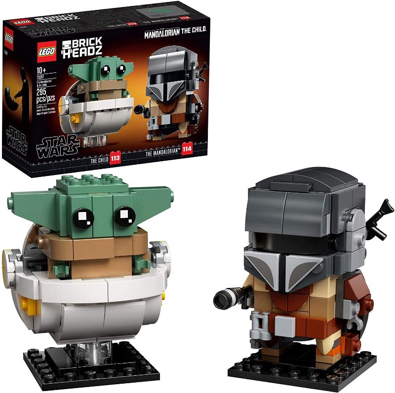 Photo 1 of LEGO BrickHeadz Star Wars The Mandalorian & The Child 75317 Building Kit, Toy for Kids and Any Star Wars Fan Featuring Buildable The Mandalorian and The Child Figures (295 Pieces)
