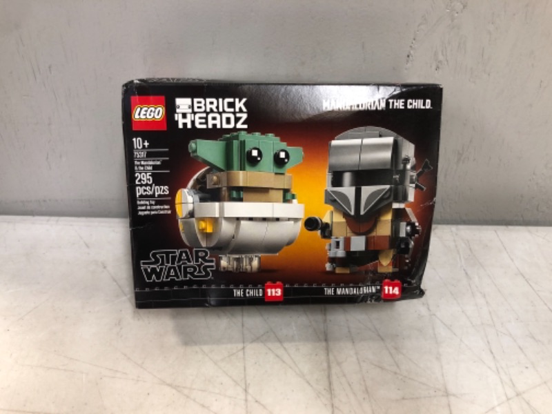 Photo 1 of LEGO BrickHeadz Star Wars The Mandalorian & The Child 75317 Building Kit, Toy for Kids and Any Star Wars Fan Featuring Buildable The Mandalorian and The Child Figures (295 Pieces)
