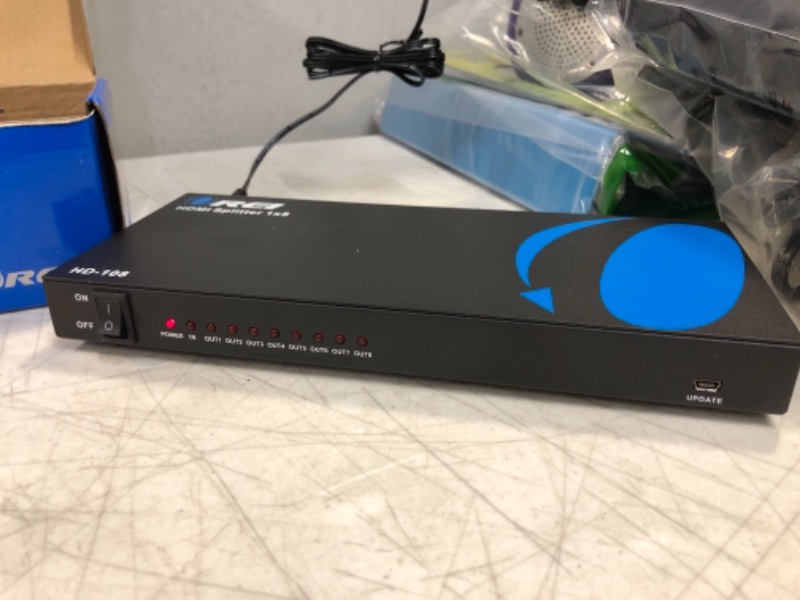 Photo 1 of OREI HD-108 1x8 8 Ports HDMI Powered Splitter for Full HD 1080P & 3D Support