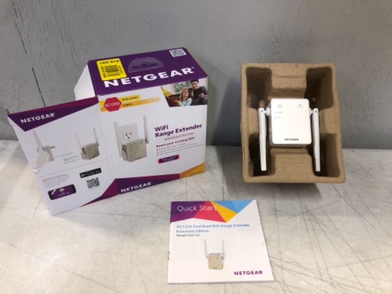 Photo 2 of NETGEAR Wi-Fi Range Extender EX6120 - Coverage Up to 1500 Sq Ft and 25 Devices with AC1200 Dual Band Wireless Signal Booster & Repeater (Up to 1200Mbps Speed), and Compact Wall Plug Design
