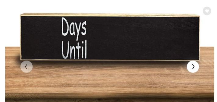 Photo 1 of VILIGHT Vocation Countdown Calendar - Wooden Sign for Holiday Classroom Office and Any Occasion
