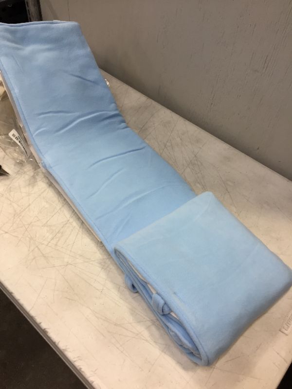 Photo 1 of CribWrap® Wide 1 Long Blue Fleece Rail Cover