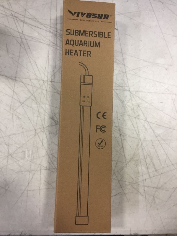 Photo 1 of VIVOSUN Aquarium Heater 50W/100W/200W/300W/400W/500W Submersible Titanium Fish Tank Heaters with Intelligent LED Temperature Display and External Temperature Controller