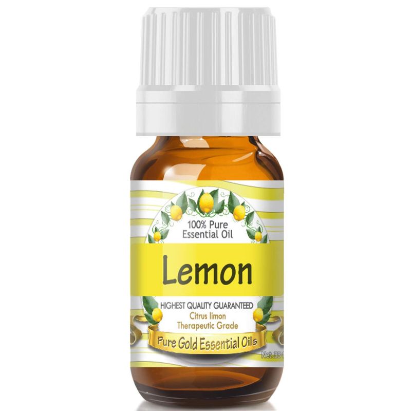 Photo 1 of 2 Pure Gold Lemon Essential Oil, 100% Natural & Undiluted, 10ml
