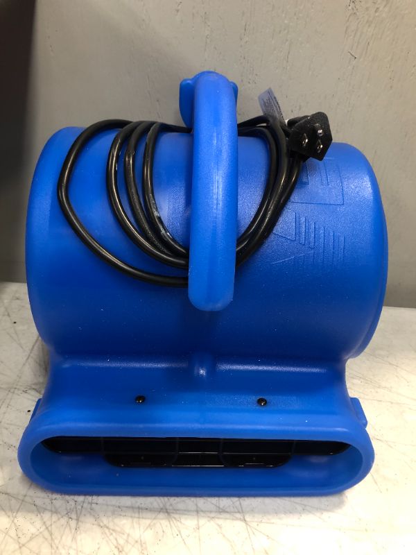 Photo 4 of 1/4 HP Air Mover Blower Fan for Water Damage Restoration Carpet Dryer Floor Home and Plumbing Use in Blue-- WHITE MARKS ON PRODUCT 
