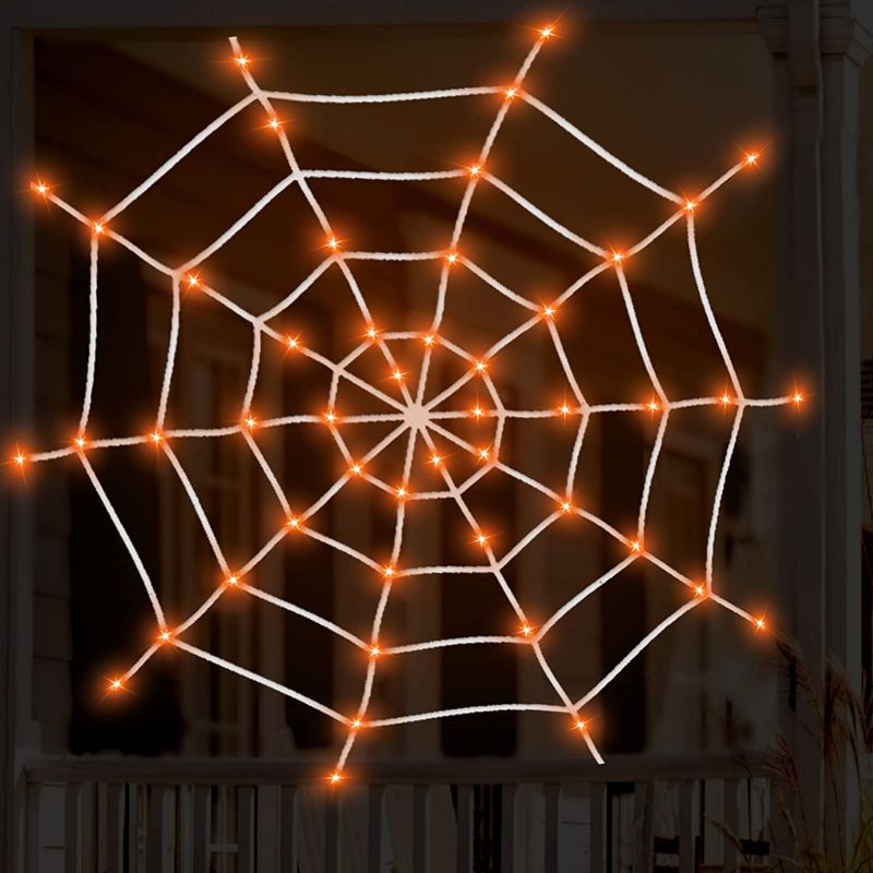 Photo 1 of 1.3m Round Mesh + Button LED String Light Mesh Orange
