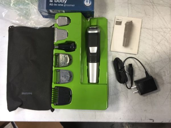Photo 1 of Philips Norelco Multigroomer All-In-One Trimmer Series 5000, 18 Piece Mens Grooming Kit, For Beard Face, Hair, Body Hair Trimmer for Men, No Blade Oil Needed, MG5750/49
