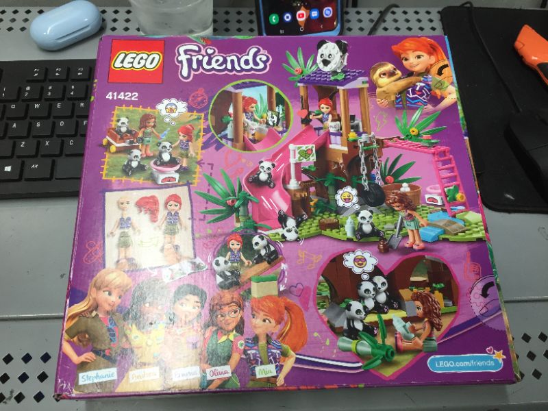 Photo 2 of LEGO Friends Panda Jungle Tree House 41422 Building Toy; Includes 3 Panda Minifigures for KidsWho Love Wildlife Animals Friends Mia and Olivia (265 Pieces)
