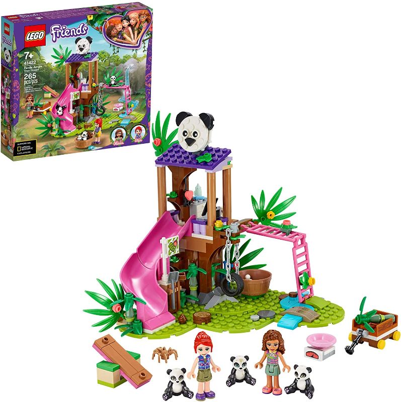 Photo 1 of LEGO Friends Panda Jungle Tree House 41422 Building Toy; Includes 3 Panda Minifigures for KidsWho Love Wildlife Animals Friends Mia and Olivia (265 Pieces)
