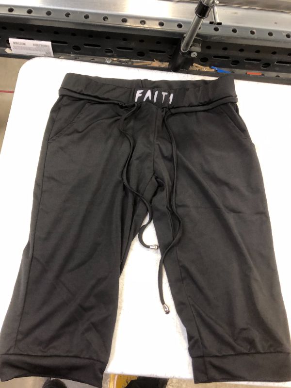 Photo 1 of girls sweatpants color black size extra large 