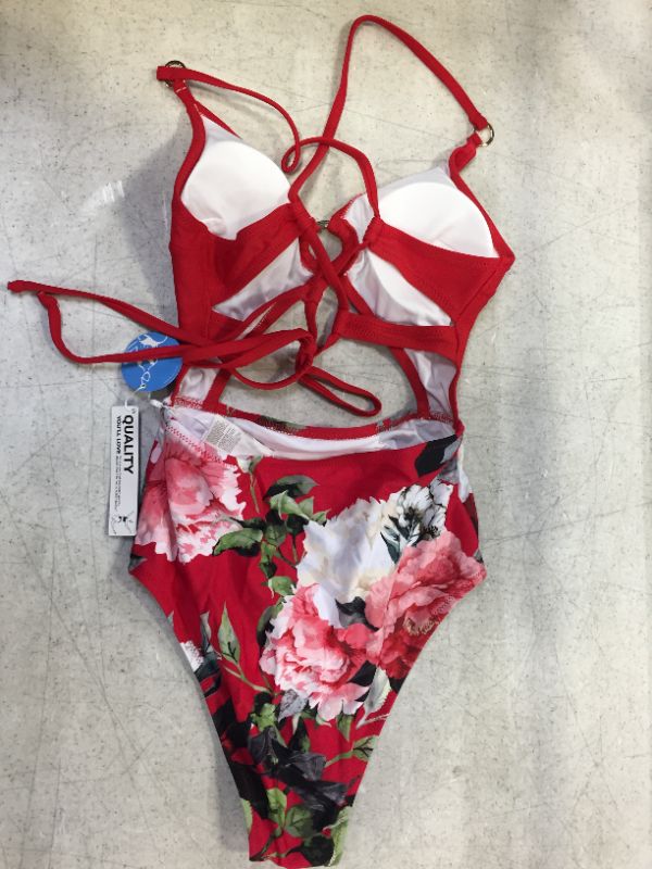 Photo 1 of Cupshe Ariel Floral Cutout One Piece Swimsuit size medium 