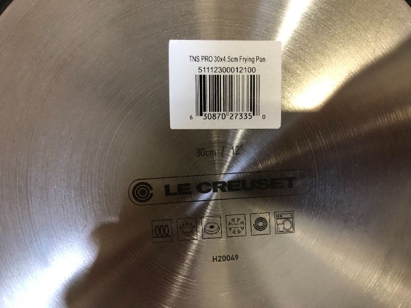 Photo 5 of Le Creuset Toughened Nonstick PRO Fry Pan, 12"--major dent 
