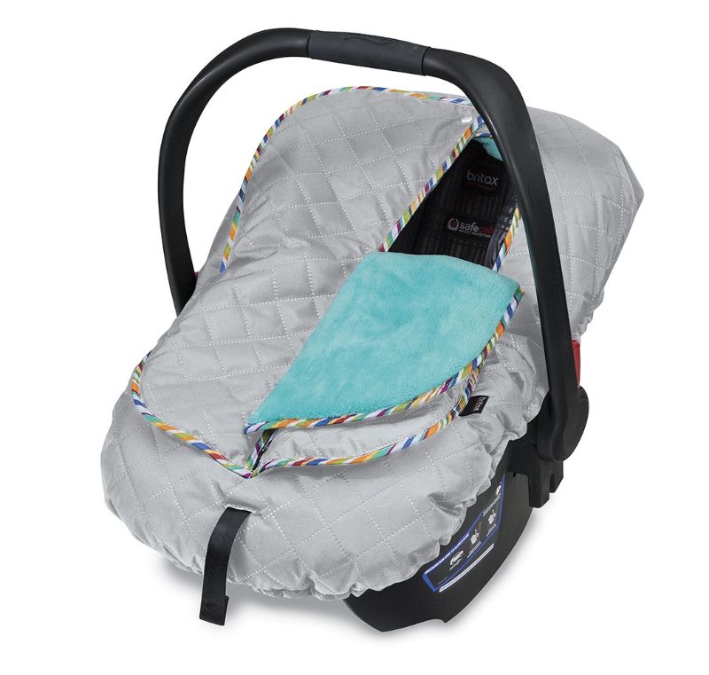 Photo 1 of Britax B-Warm Insulated Infant Car Seat Cover, Machine Washable, Arctic Splash
