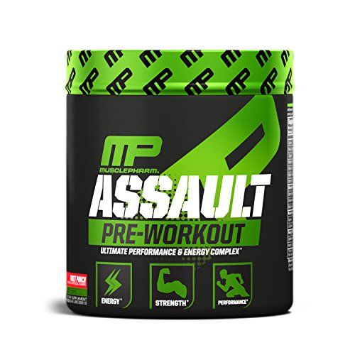 Photo 1 of  MusclePharm Assault Pre-Workout Powder, Pre-Workout Creatine for Energy, Focus, Strength, and Endurance with Creatine, Taurine, and Caffeine, Fruit Punch, 30 Servings
05/22