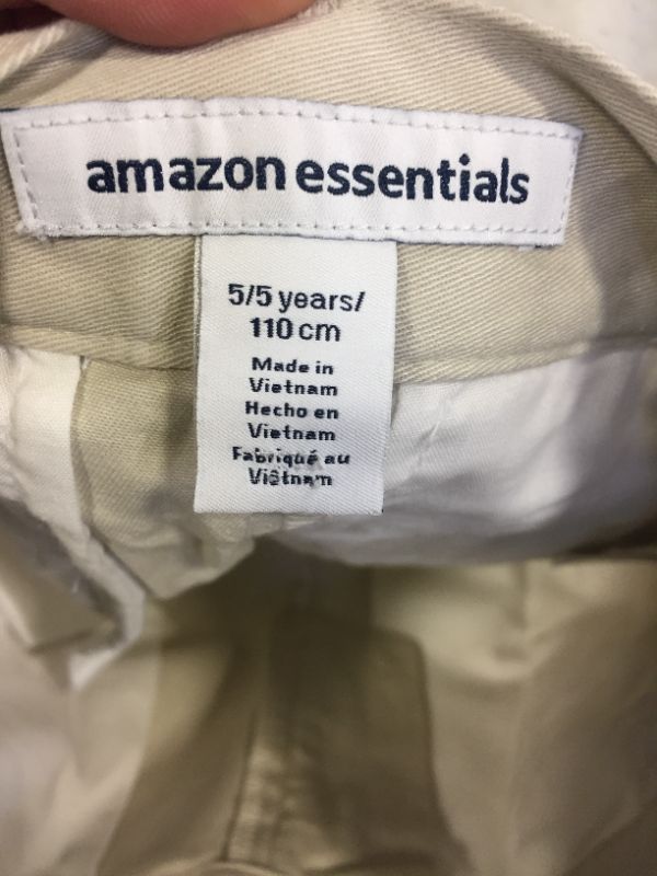 Photo 3 of KIDS AMAZON ESSENTIALS UNIFORM SHORTS BEIGE SIZE 5