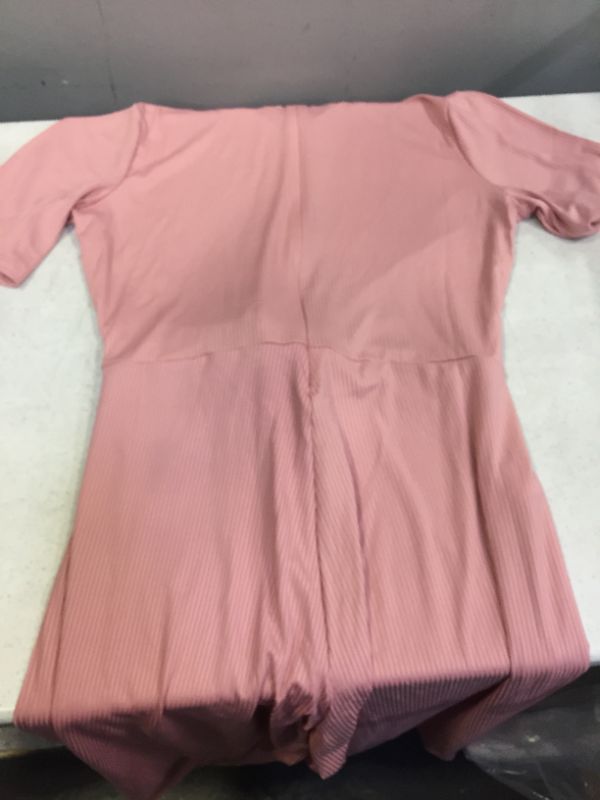 Photo 5 of FIND. WOMENS BLUSH JUMPSUIT WITH TIE IN FRONT SIZE XL ---ZIPS UP IN BACK 