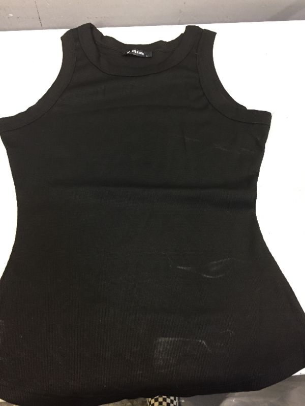 Photo 1 of BTFBM WOMENS BLACK TANKTOP SIZE MEDIUM ---- MARK ON ITEM 