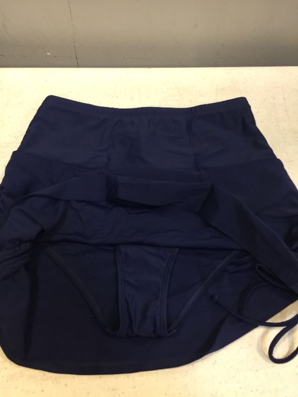 Photo 2 of DARK BLUE SCRUNCHED SIDES SWIMMING SHORTS FOR WOMENS SIZE LARGE 