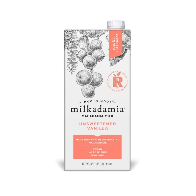 Photo 1 of (6 Pack) Milkadamia Unsweetened Vanilla Macadamia Milk, 32 Fl Oz
