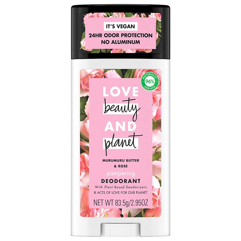 Photo 1 of 2 Love Beauty And Planet Deodorant, Murumuru Butter and Rose, 2.95 Oz
