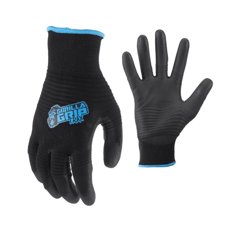 Photo 1 of GORILLA GRIP Large TRAX Extreme Grip Work Gloves---3 PAIR---