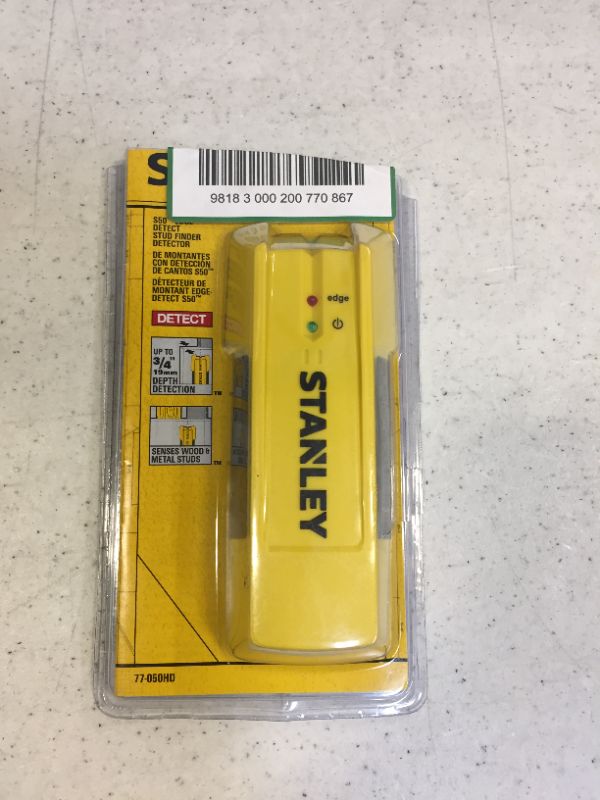 Photo 2 of Stanley 77-050 Stud Sensor, Yellow, 50"