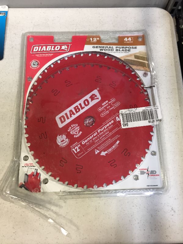 Photo 2 of 12 in. x 44-Teeth General Purpose Saw Blade (2-Pack)