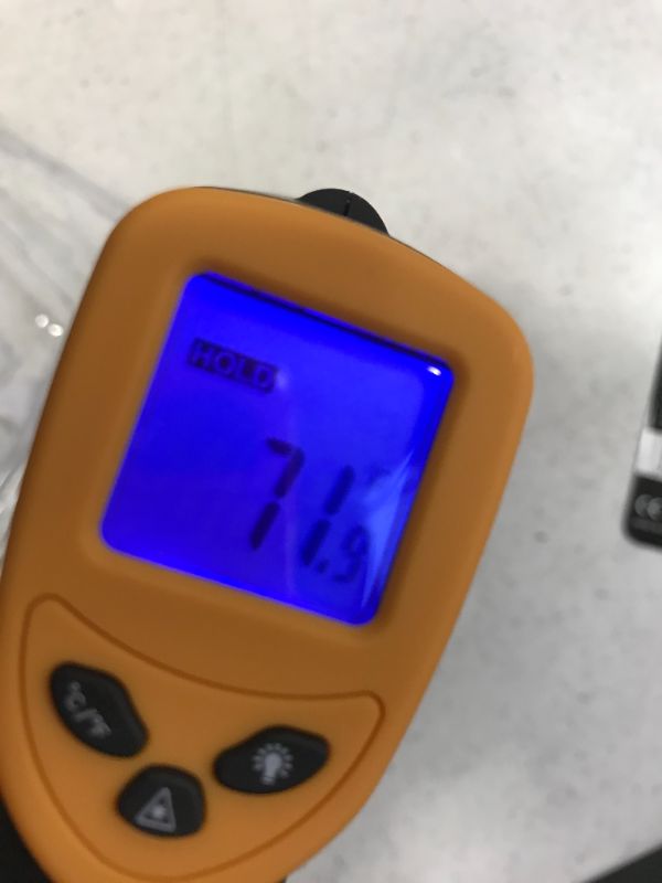 Photo 2 of Etekcity Infrared Thermometer 1080, Digital Temperature Gun for Cooking, Non Contact Electric Laser IR Temp Gauge, Home Repairs, Handmaking, Surface Measuring, -58 to 1022?, -50 to 550?, Yellow