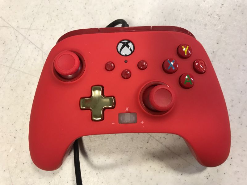 Photo 2 of PowerA Enhanced Wired Controller for Xbox - Red, Gamepad, Wired Video Game Controller, Gaming Controller, Xbox Series X|S, Xbox One - Xbox Series X