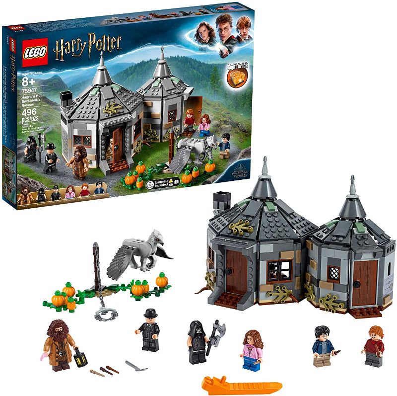 Photo 1 of LEGO Harry Potter Hagrid's Hut: Buckbeak's Rescue 75947 Toy Hut Building Set from The Prisoner of Azkaban Features Buckbeak The Hippogriff Figure (496 Pieces)