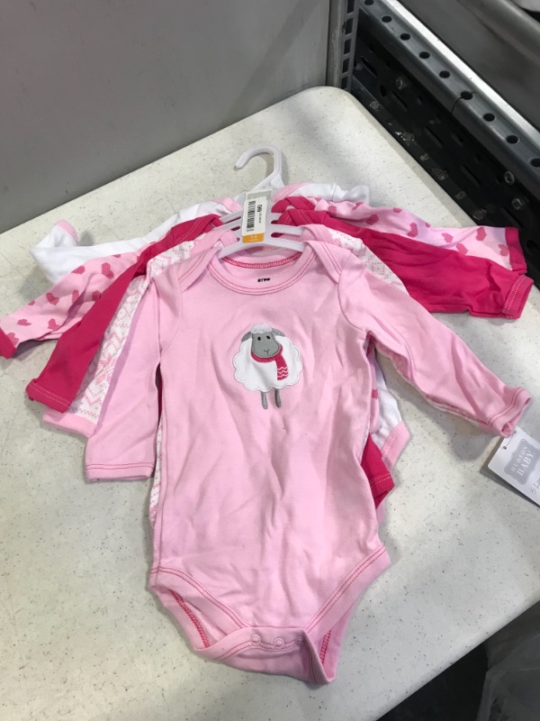 Photo 2 of HUDSON BABY 5 BODY SUITS PINK 3-6 MONTHS